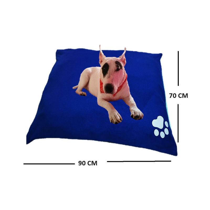 GENERICO - Cama Colchon Lavable COLOR AZUL Para Perros GrandeS