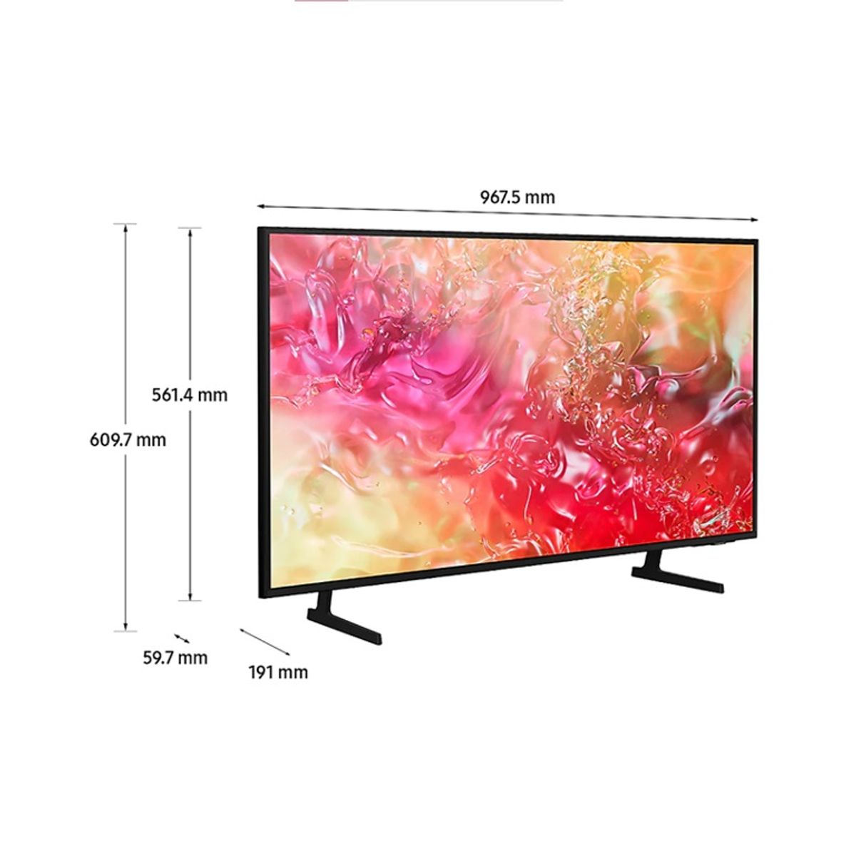 SAMSUNG - Televisor Samsung 43 Pulgadas UN43DU7000 Led Crystal UHD 4K TDT