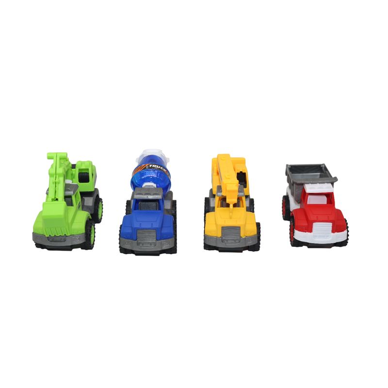 JUGUETELANDIA - SET CARROS ENGINEERING X 4  FRICCION BOLSA