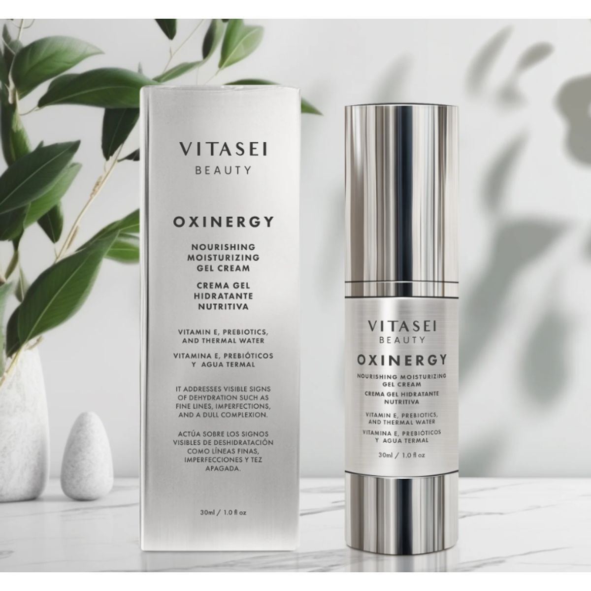 VITASEI - CREMA OXINERGY GEL NUTRITIVA CON PREBIÓTICOS Y AGUA TERMAL