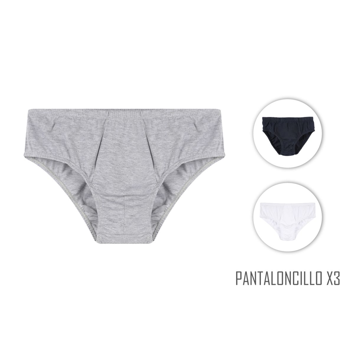 SANTANA - Combo X3 Pantaloncillo Clásico Niño Santana Multicolor