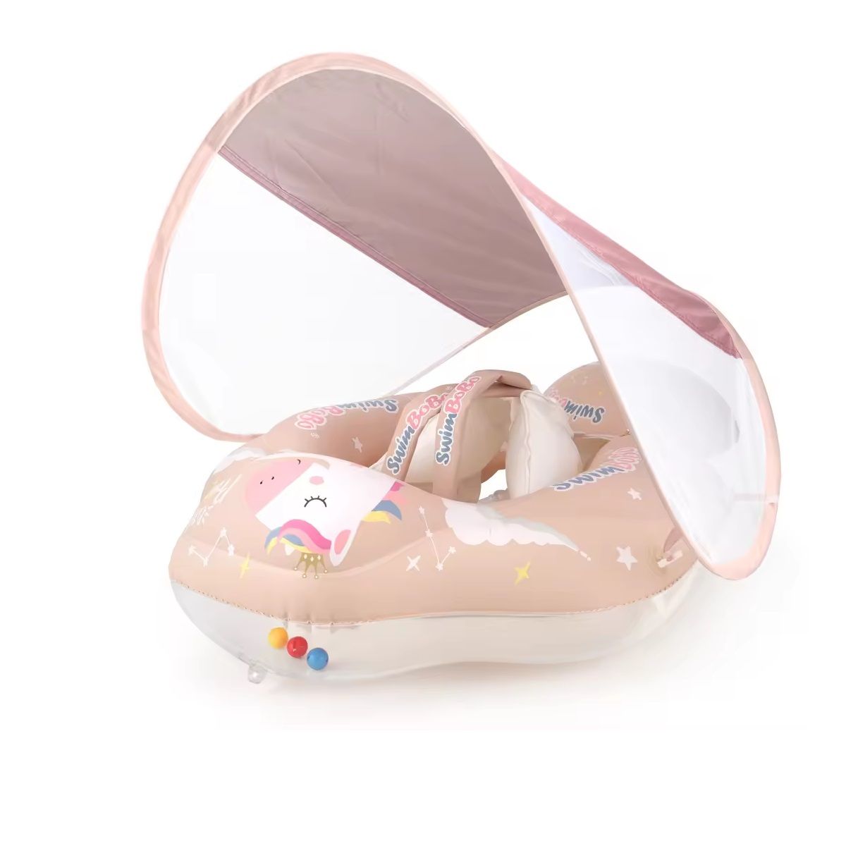 MUNDO BEBE - Flotador Techo Bebé Entrenador Natación Extraible Niña 6-24 Meses