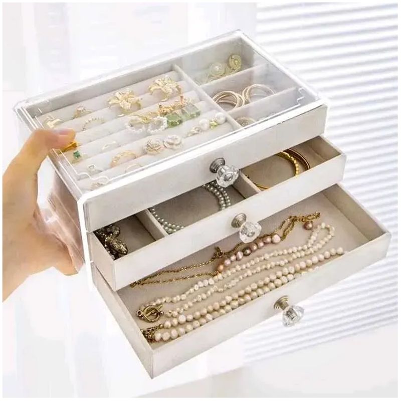 ONE PIXEL - Mini Joyero 3 Cajones Organizador De Joyas_.