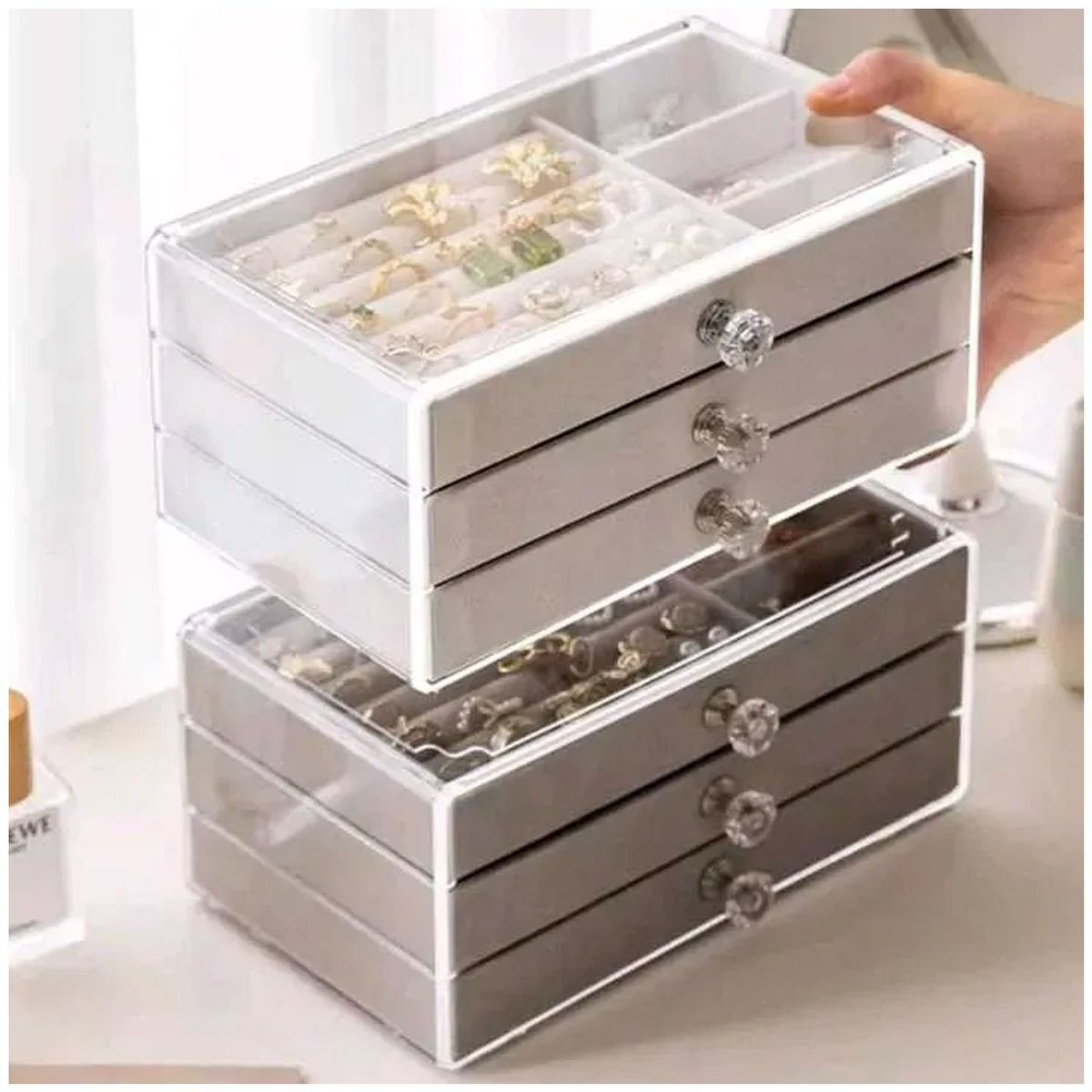 ONE PIXEL - Mini Joyero 3 Cajones Organizador De Joyas_.