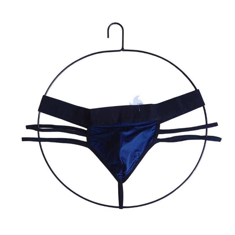 DISTRISEX - Tanga Suspensorio Azul Oscuro para hombre 009