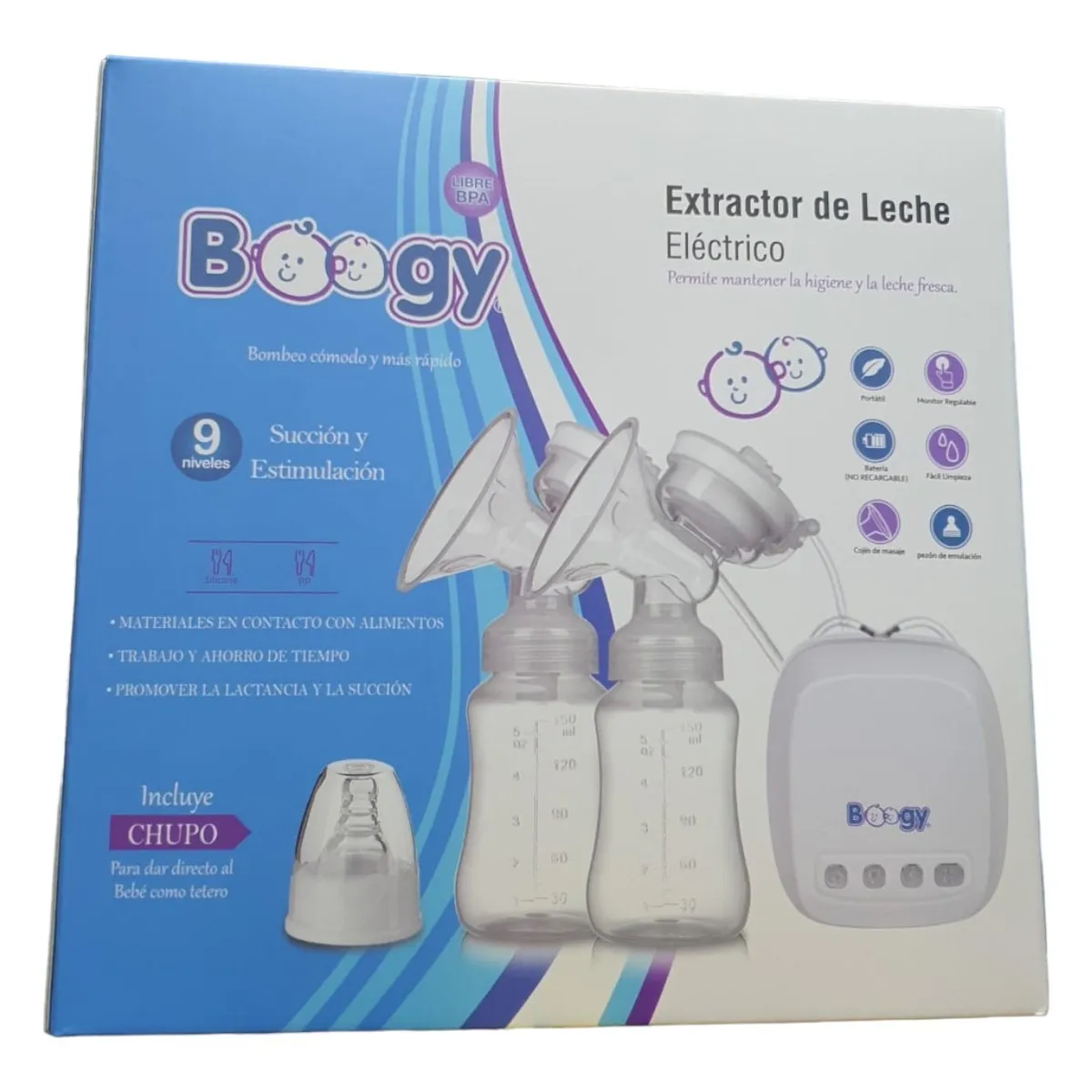 BOOGY - Extractor Doble Automático De Leche Materna