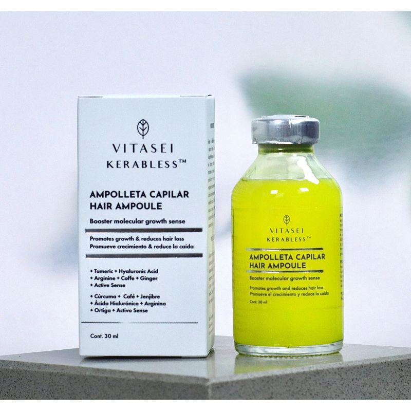 VITASEI - AMPOLLETA CAPILAR CON CÚRCUMA CAFÉ Y ORTIGA