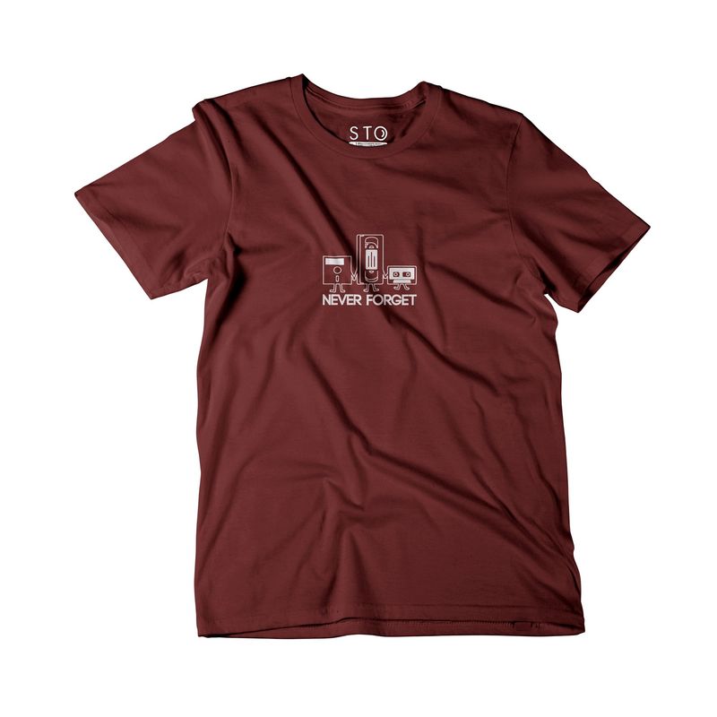 SIABATTO - Camiseta Estampada Hombre - Never Forget