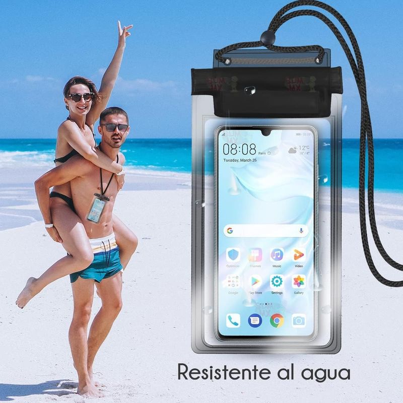 GENERICO - Forro Bolsa Estuche Sumergible Impermeable Celular Universal