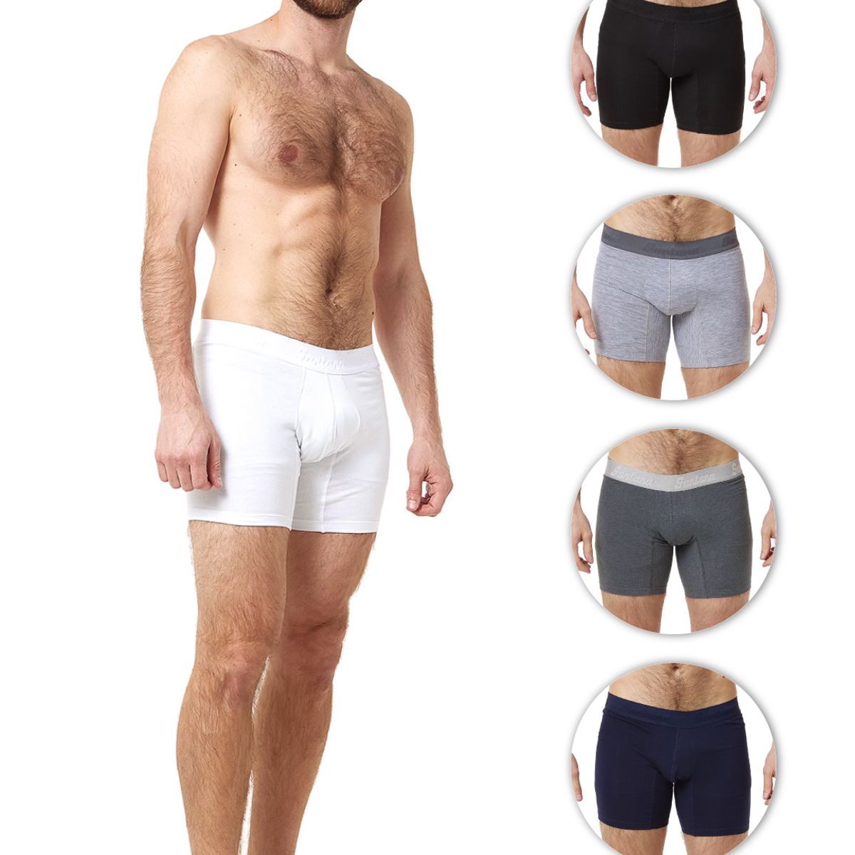 SANTANA - Combo X5 Bóxer Largo Hombre Multicolor