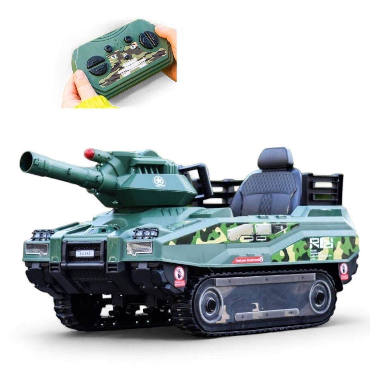 BRITOCHET - Carro montable Eléctrico Tanque de Guerra 24V Para Niños