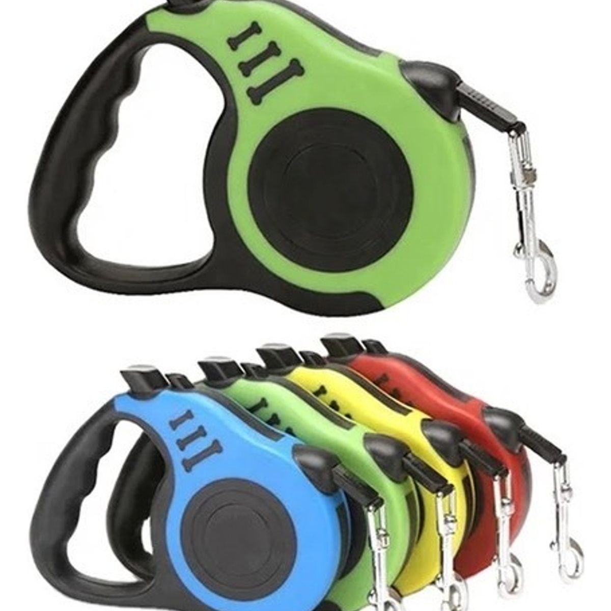 GENERICO - Correa Paseador Mascotas Cachorros Cuerda Retráctil 5 Metros