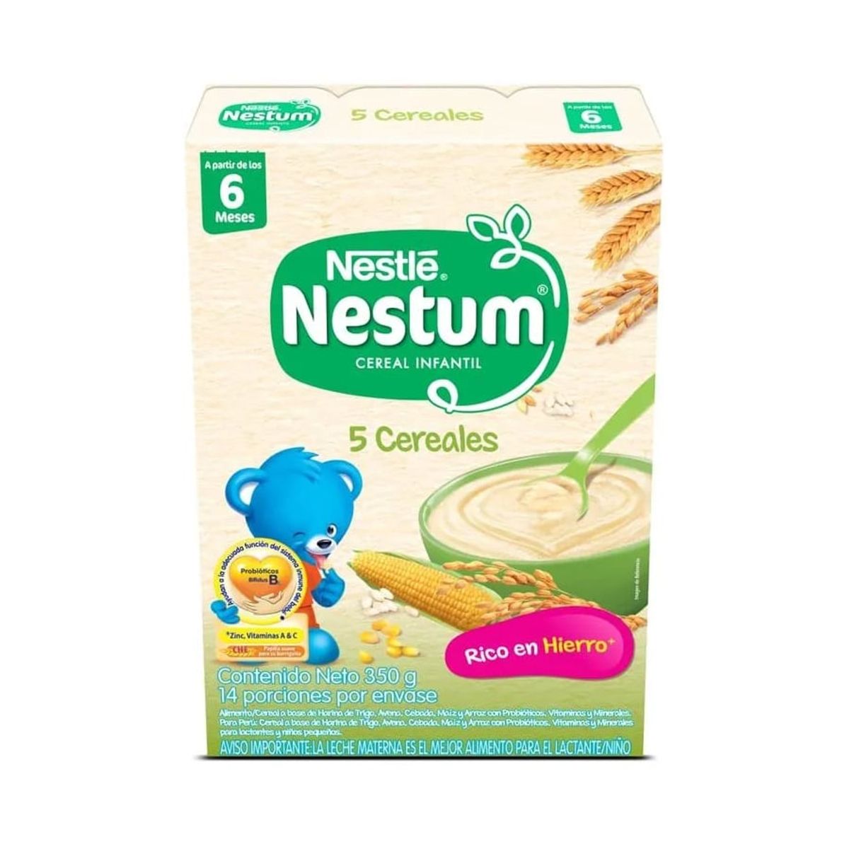 NESTUM - Cereal Nestum 5 Cereales Caja X 350g