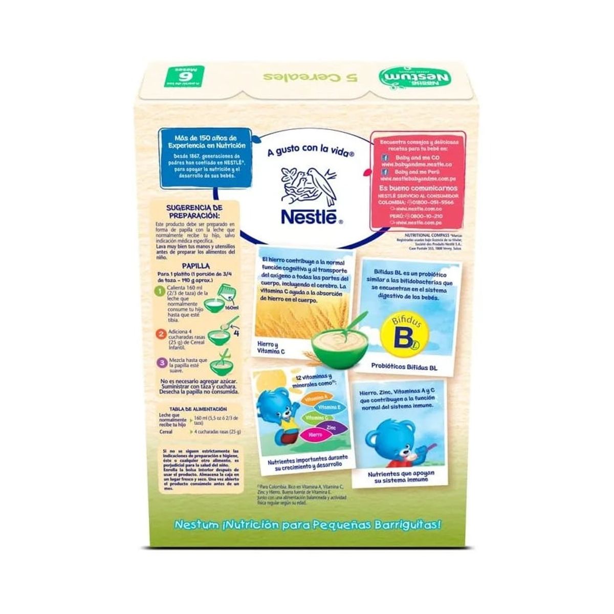 NESTUM - Cereal Nestum 5 Cereales Caja X 350g