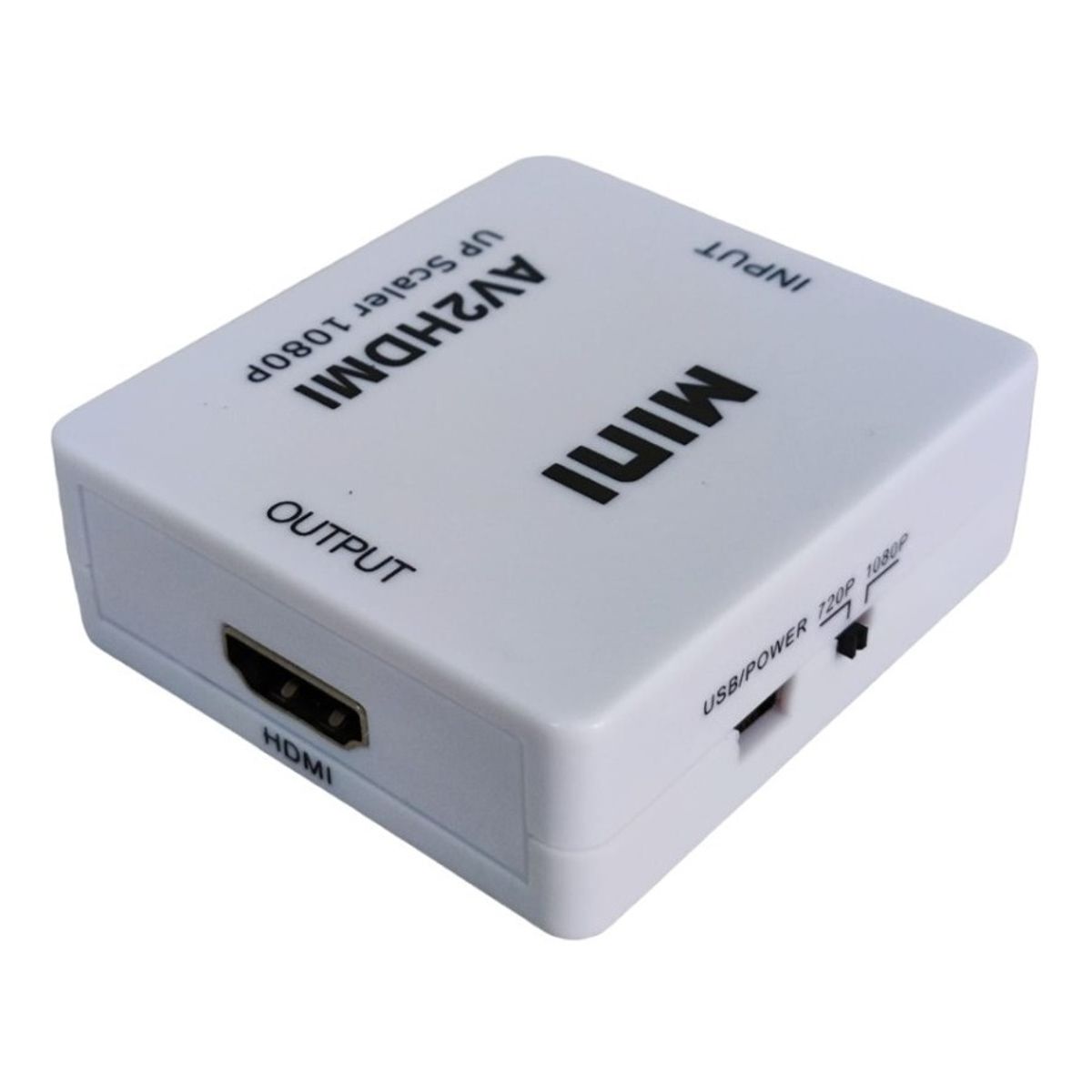 GENERICO - Adaptador Convertidor Audio Video Av Rca A Hdmi Full Hd