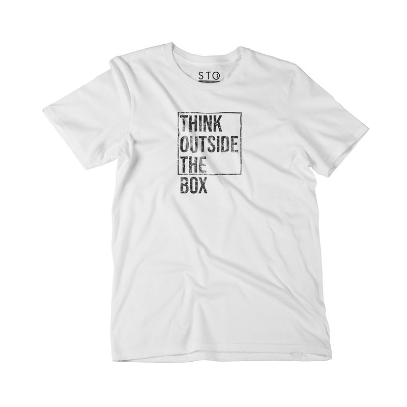 SIABATTO - Camiseta Estampada Hombre - Think Outside The Box