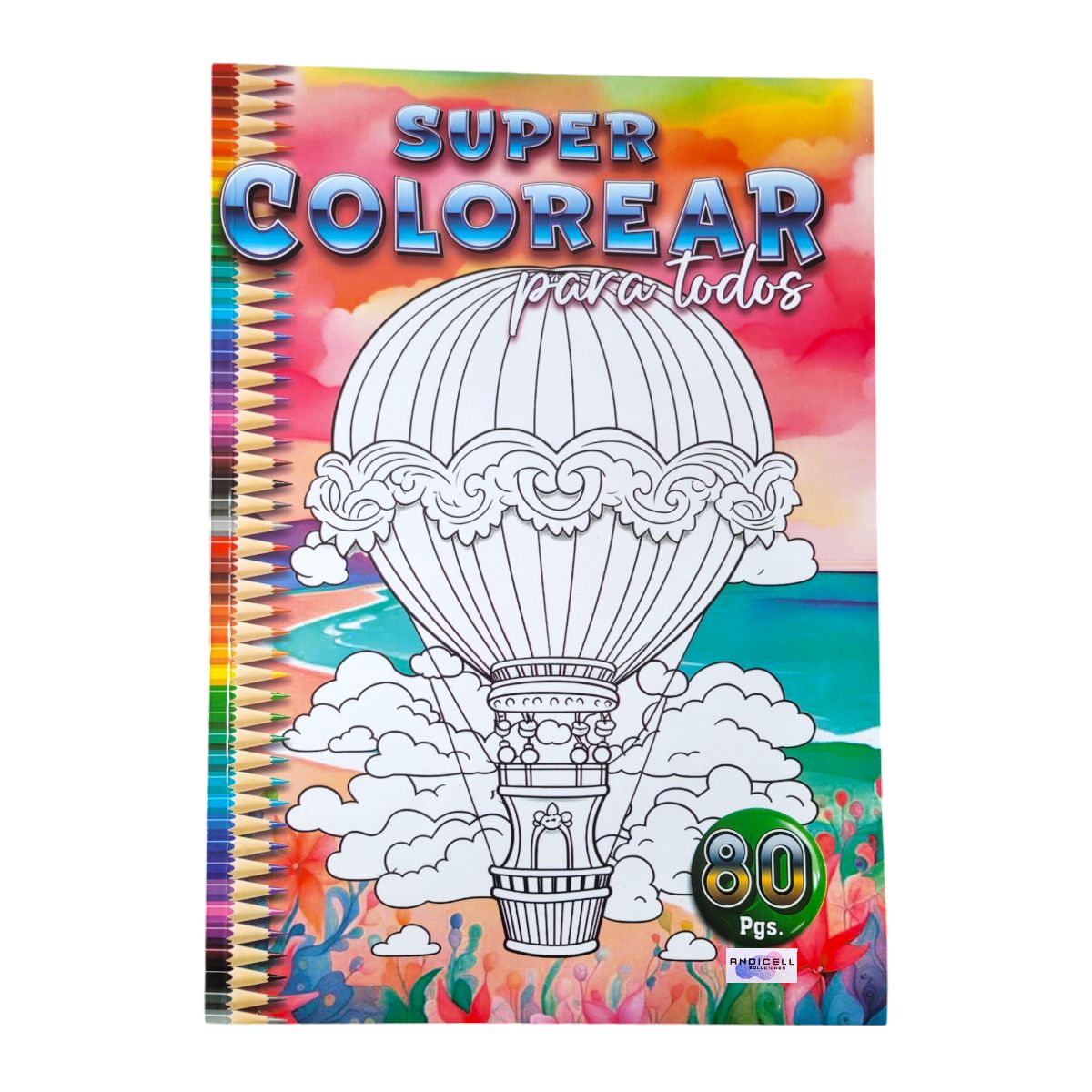 GENERICO - Cartillas para Colorear Pintar Mandalas Set x 2 und Grande