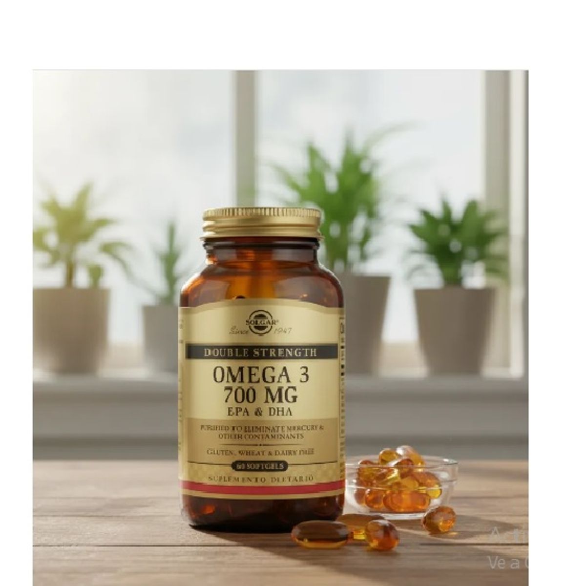 SOLGAR - Omega 3 700 mg con  Epa & Dha x 60 soft - solgar_.