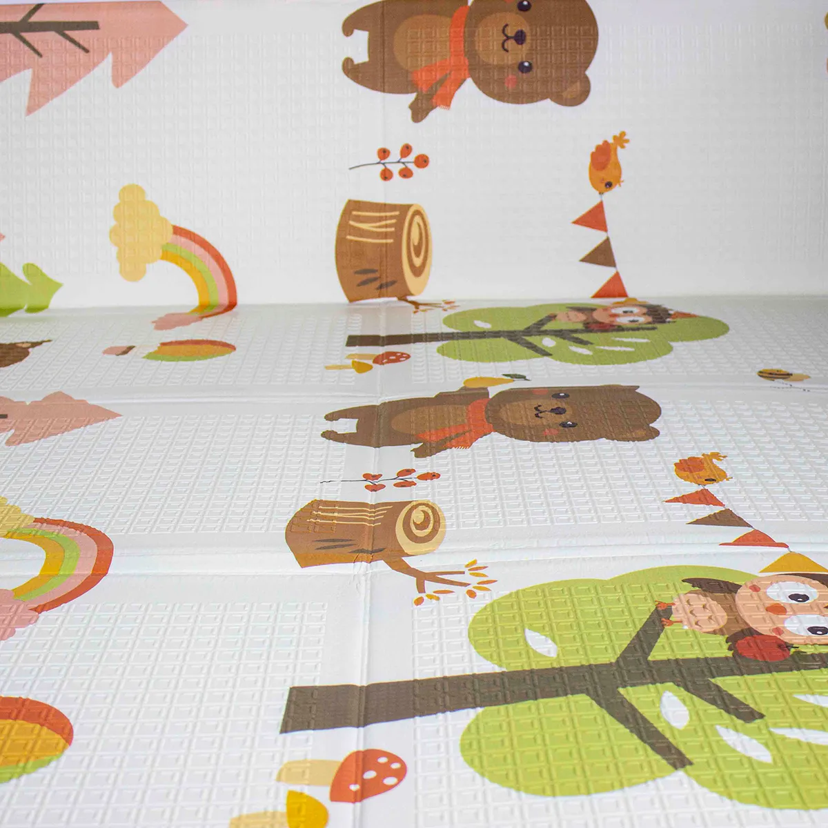 BEBESIT - Tapete de Juego Bebe Gateo Plegable Doble faz 200x180x1Cm