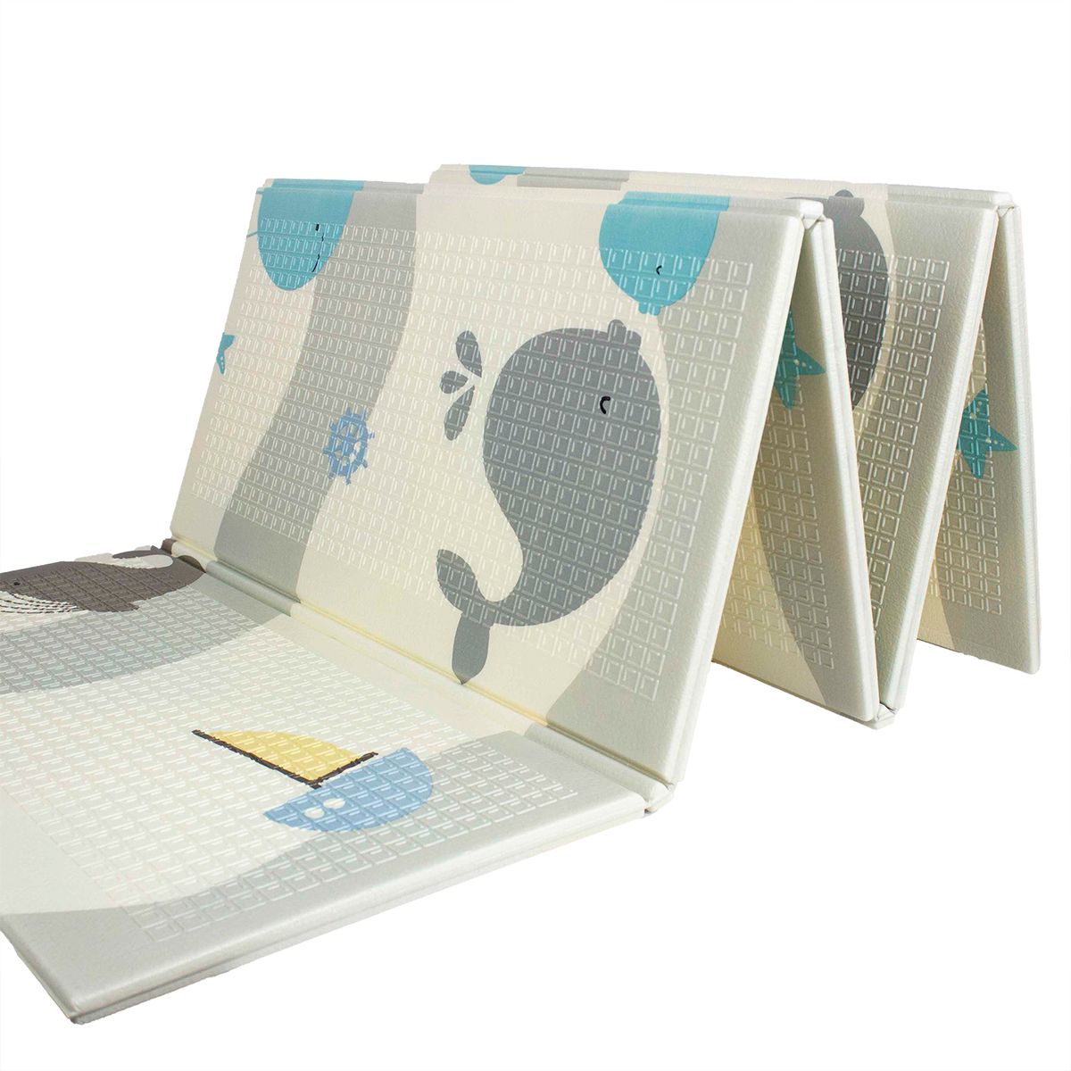 BEBESIT - Tapete de Juego Bebe Gateo Plegable Doble faz 200x180x1 Cm