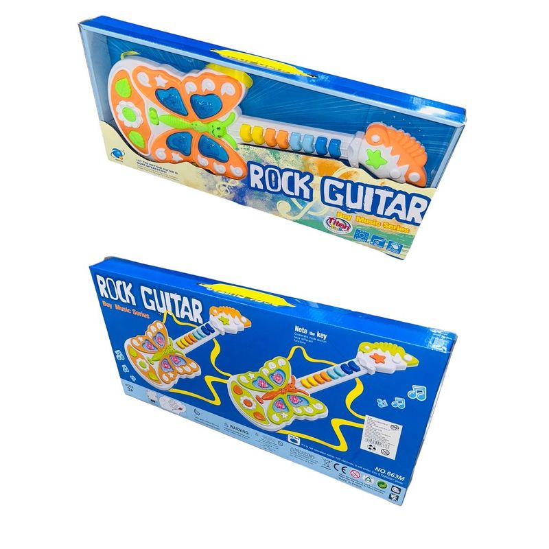 GENERICO - Guitarra Con Luces - Juguete Musical Para Niños Narajra-Azul