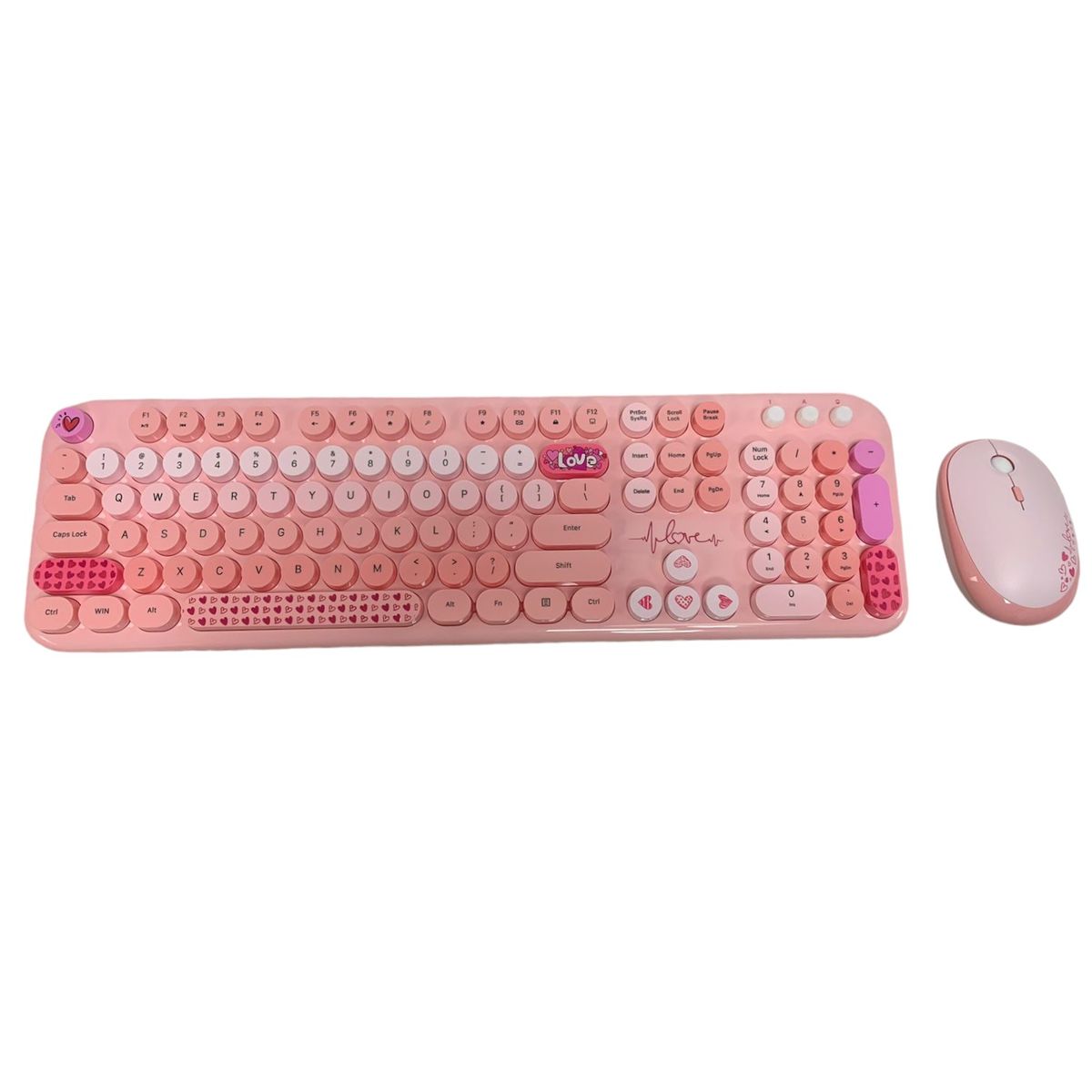 GENERICO - Combo Inalámbrico Teclado Y Mouse Mofii Lovely Silencioso Color Rosa