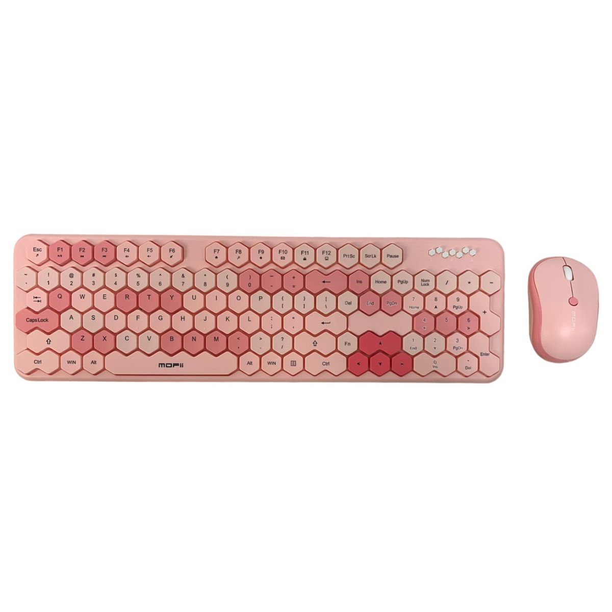 GENERICO - Combo Inalámbrico Teclado Y Mouse Mofii Honey S Silencioso Color Rosa