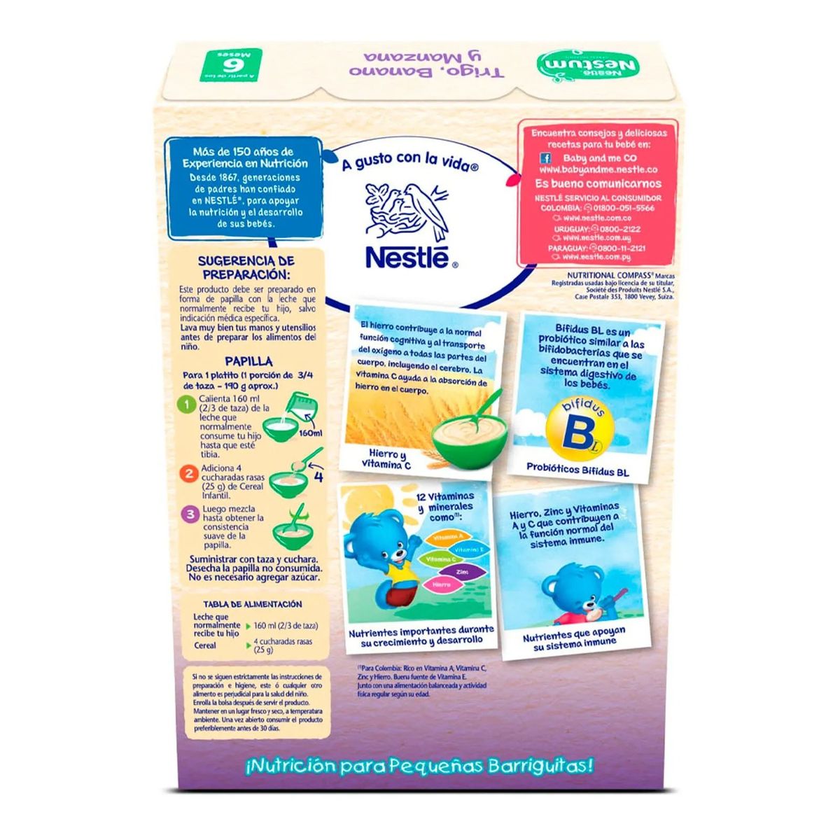 NESTUM - Cereal Infantil Nestum Trigo y Frutas x 200g