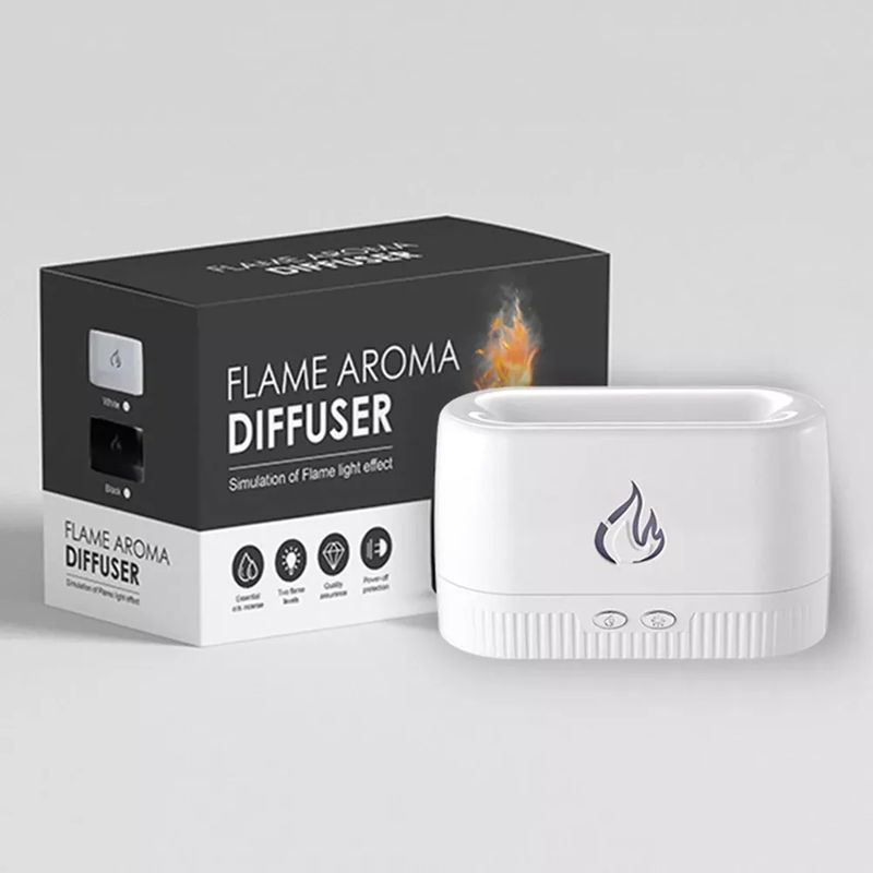 HOME - Humidificador Difusor De Aromas Ambientador Con Llama Led