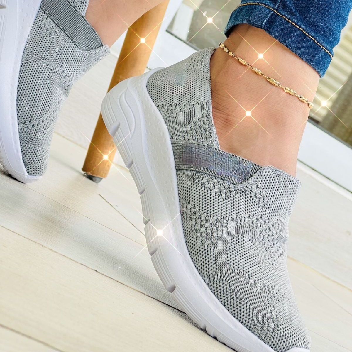GENERICO - Zapatillas Corte Bajo Dama Tipo Media Extra Cómodas