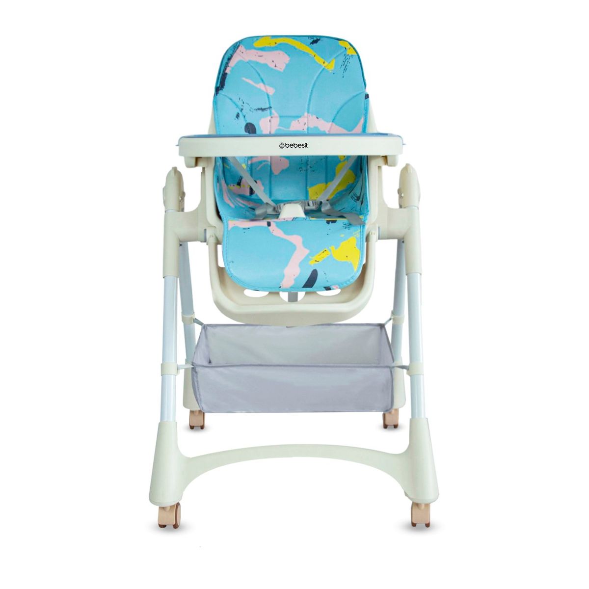 BEBESIT - Silla de comer para bebé Aquarella Azul