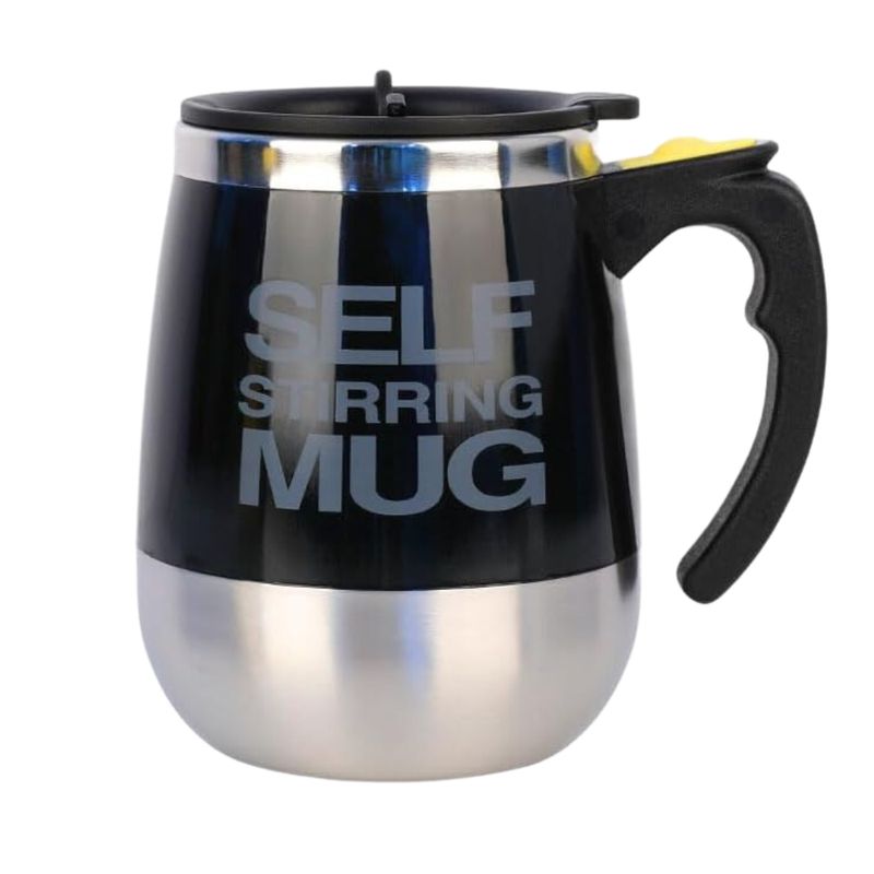 GENERICO - Pocillo Mug Mezclador Eléctrico Termo Frio Caliente Cafe Negro