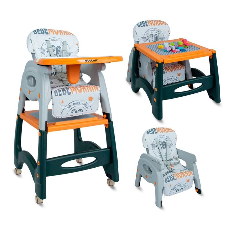 BEBESIT - Silla Comedor 2en1 para Bebé Convertible Escritorio Bebesit