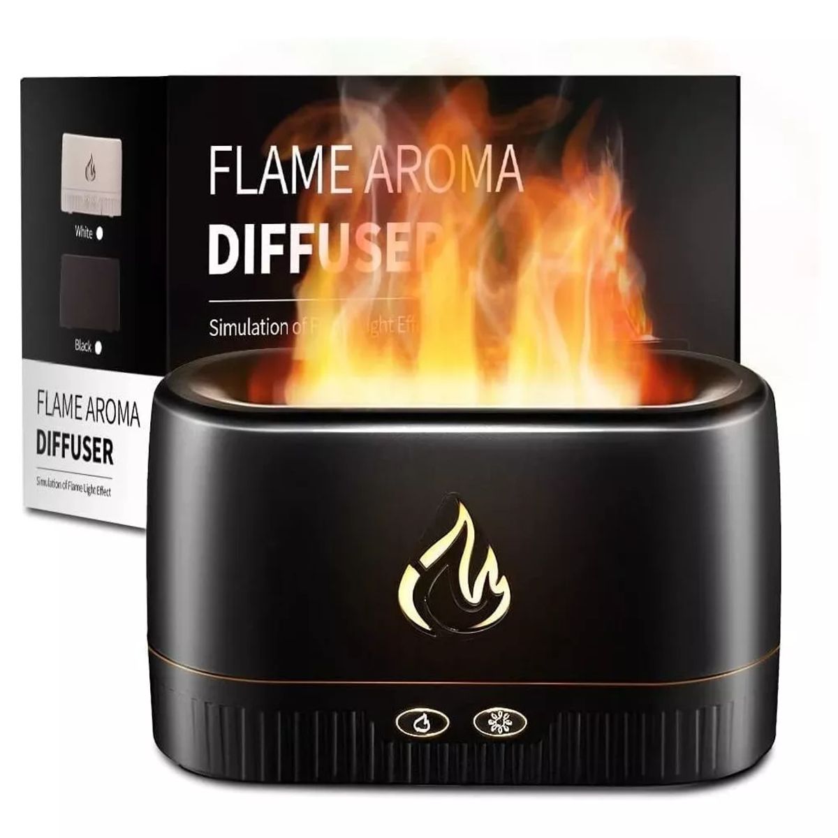 HOME - Humidificador Difusor De Aromas Ambientador Con Llama Led