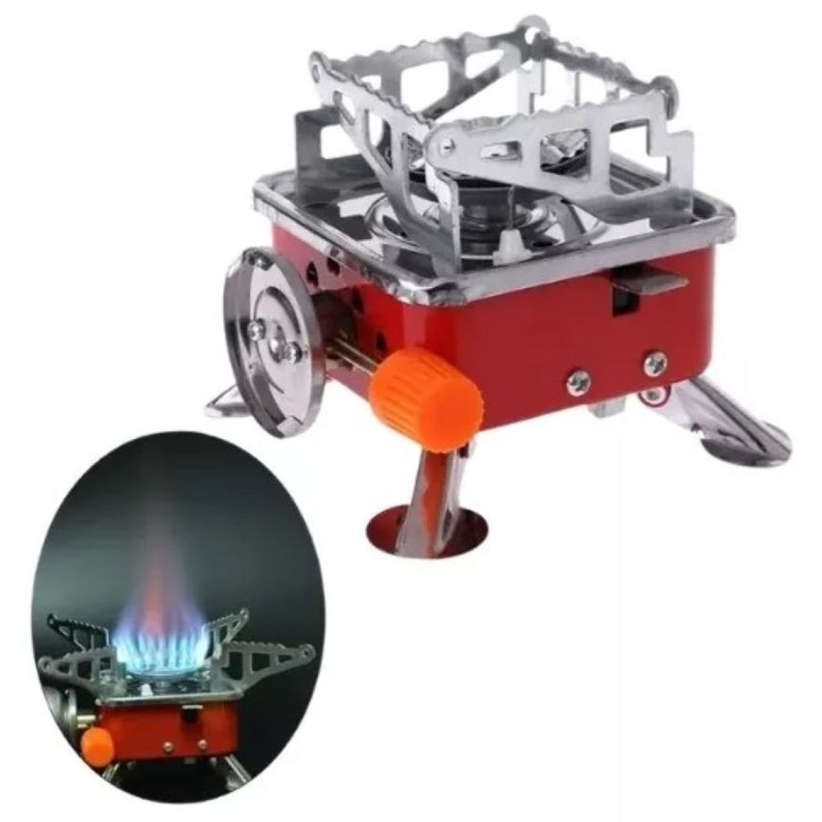 ZHOPI CO - Mini Estufa Plegable Camping Exteriores Portatil Gas Butano