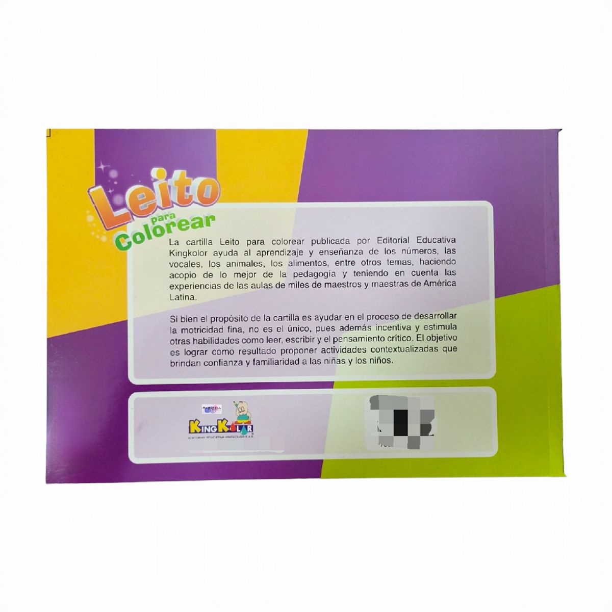 GENERICO - Cartilla para Colorear Libro Inicial de Dibujo Leito