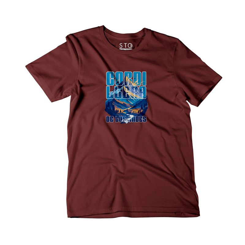 SIABATTO - Camiseta Estampada Hombre - Cordillera Andes
