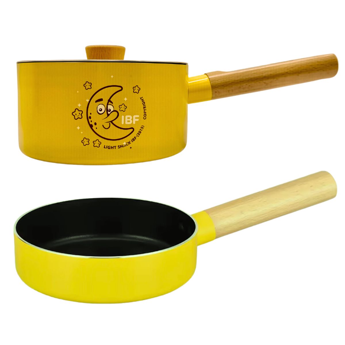 GENERICO - Juego De Sarten Y Olla Con Tapa De 16cm Antiadherente Acero