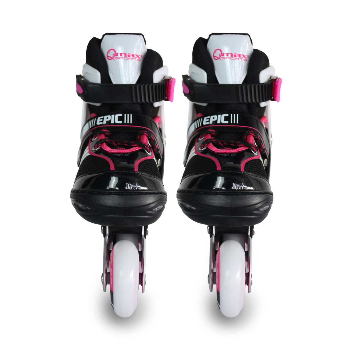 QMAX - Patines Ajustables Linea niñas De Iniciación Rosa 38-41