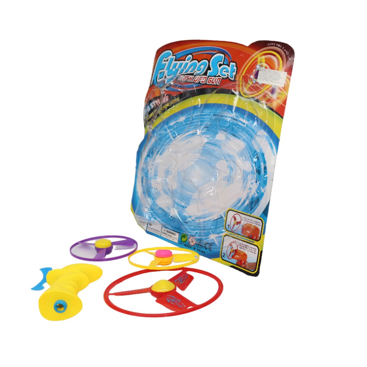 JUGUETELANDIA - LANZA HELICES FLYING SET BLISTER