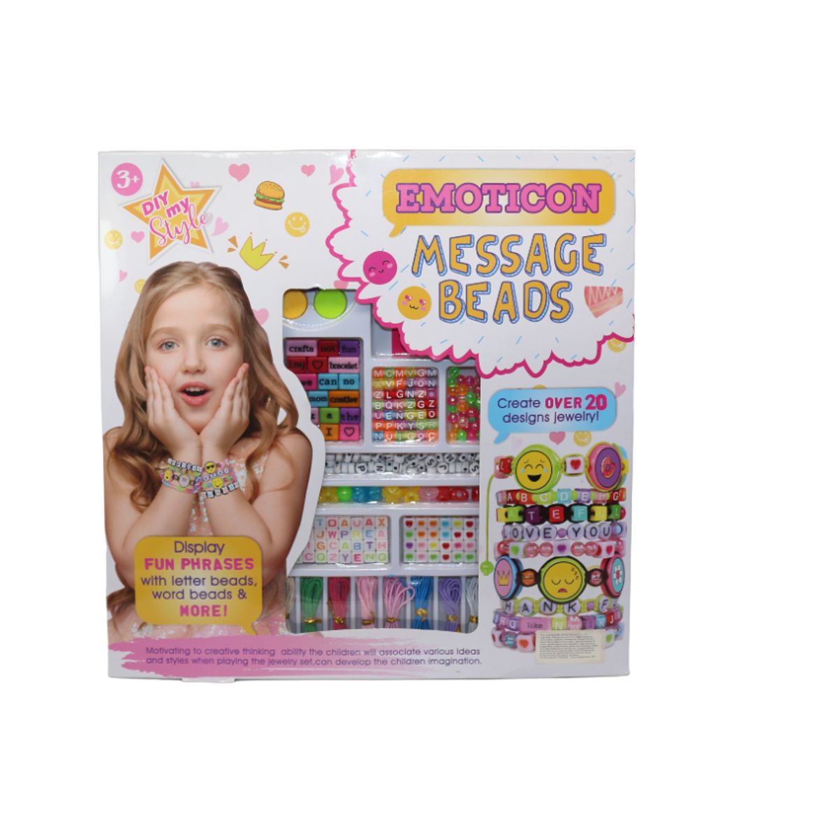 JUGUETELANDIA - SET PULSERAS EMOTICON CAJA