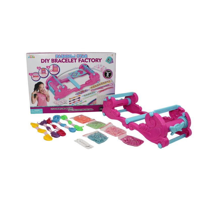 JUGUETELANDIA - SET MAQUINA TEJEDORA DE PULSERAS CAJA