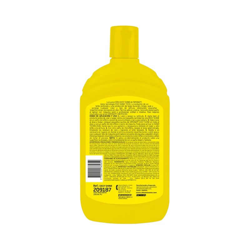 SIMONIZ - Cera Autobrillante Nanotecnología Easy Shine Simoniz - 500ML
