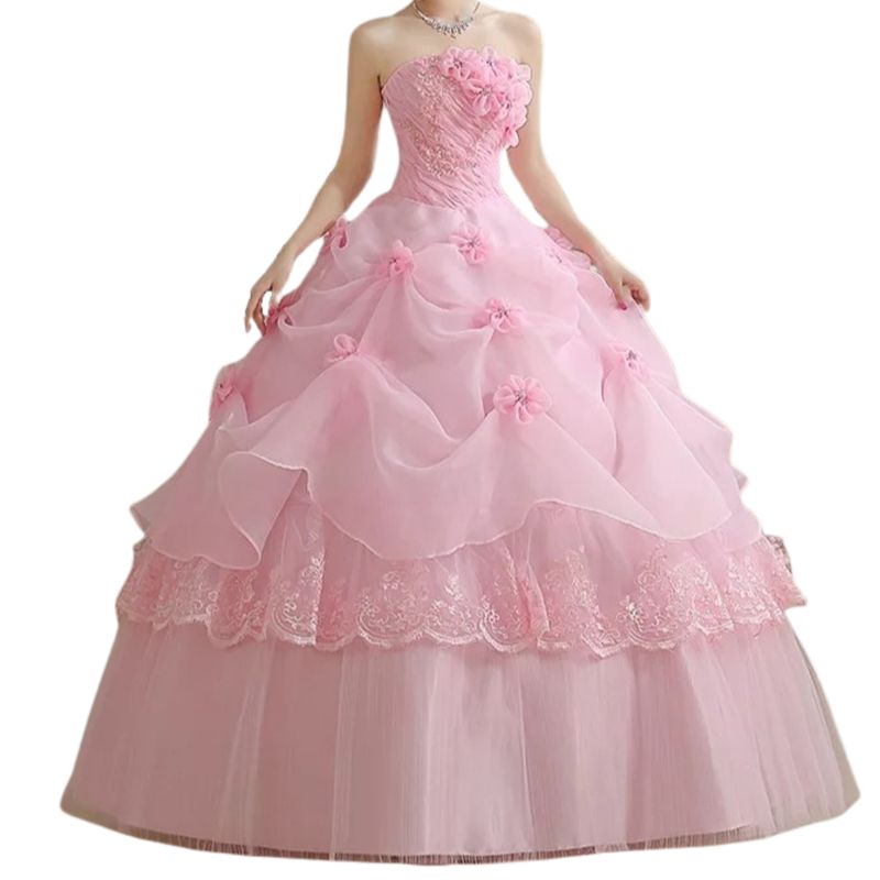 YURELKSHOP - LIQUIDACION VESTIDO DE QUINCEAÑERA NUBE PINK NOVIA BODA 15AÑOS