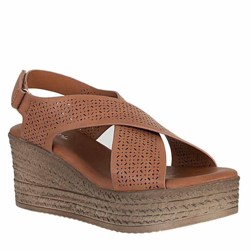 FRATTINI - Plataforma Casual de Mujer frattini Sand.6t7764-v16 Cafe