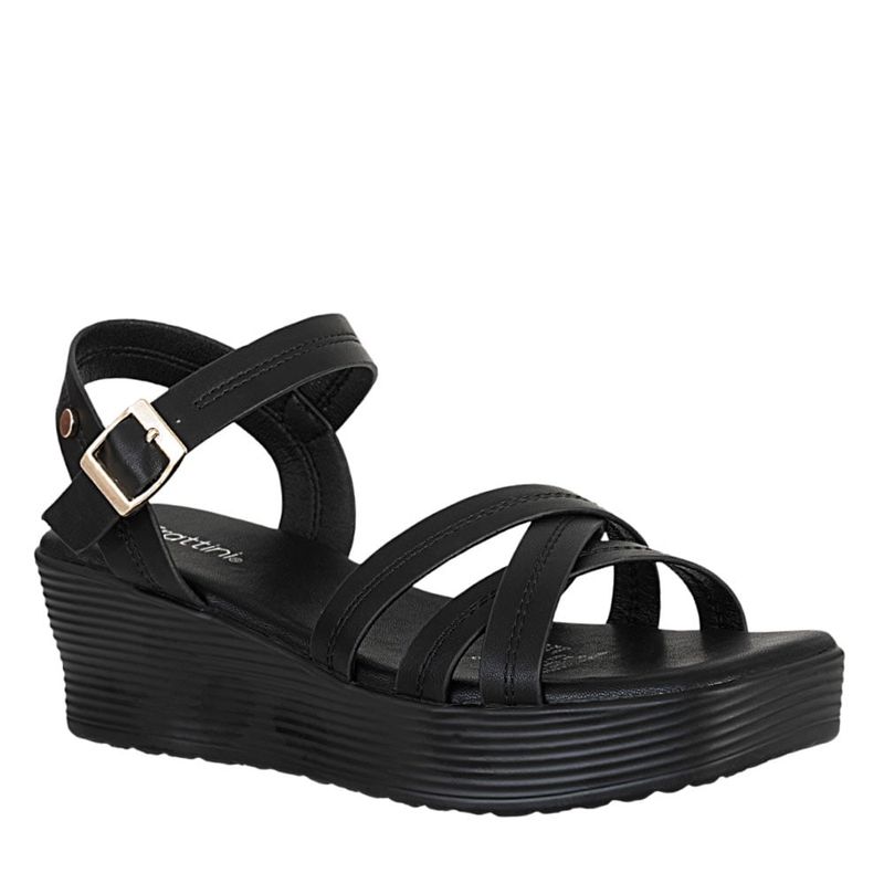 FRATTINI - Plataforma de Mujer marca FRATTINI en Color NEGRO   SAND3T9018-9