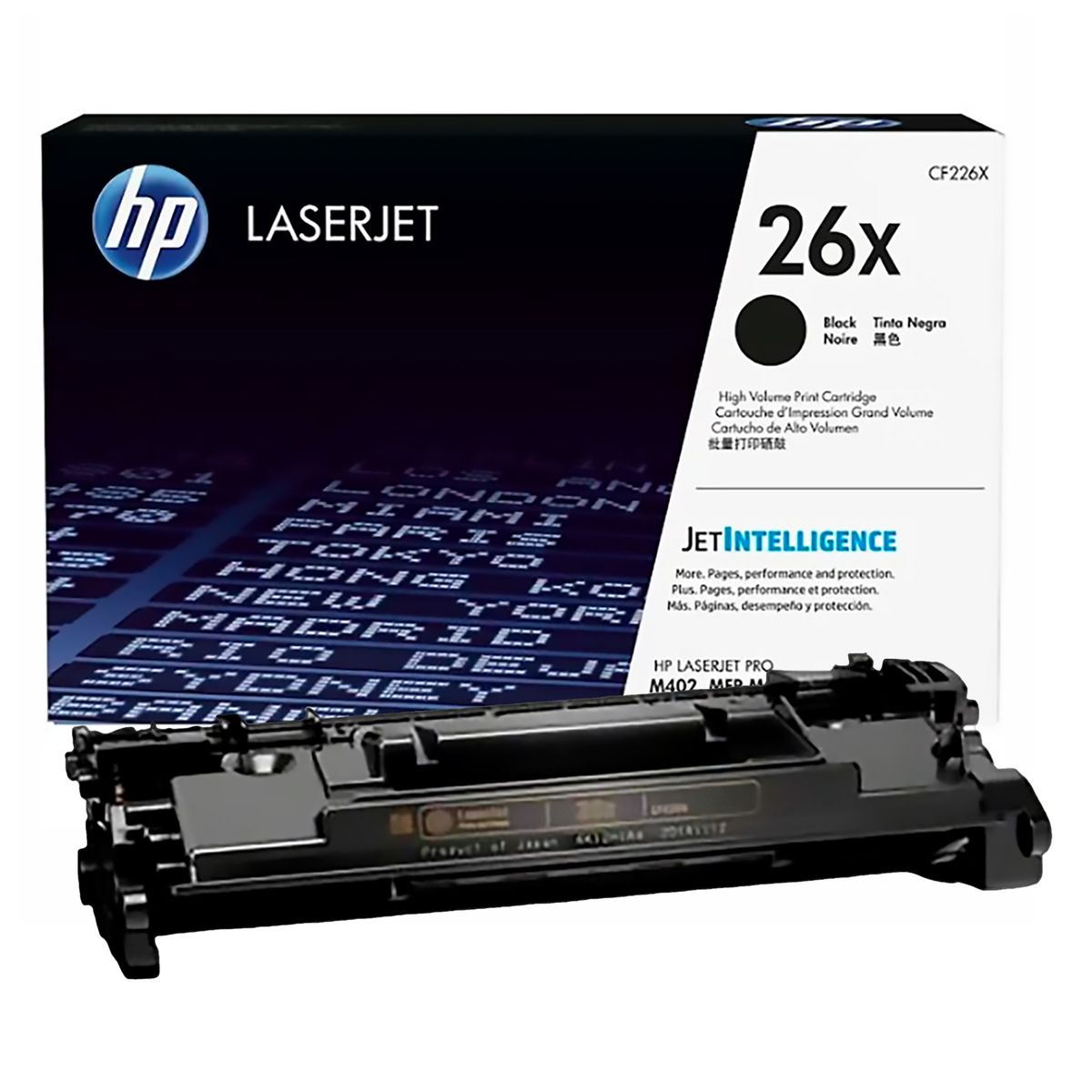 HP - Tóner 26X HP Negro Para Impresoras HP Laserjet Pro M402 MFP M426