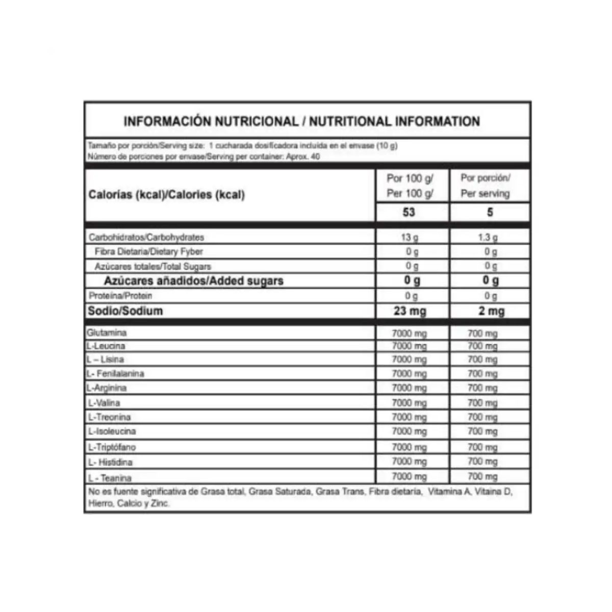 GENERICO - Amino Blends Eaas 400 Gramos Inside Nutrition