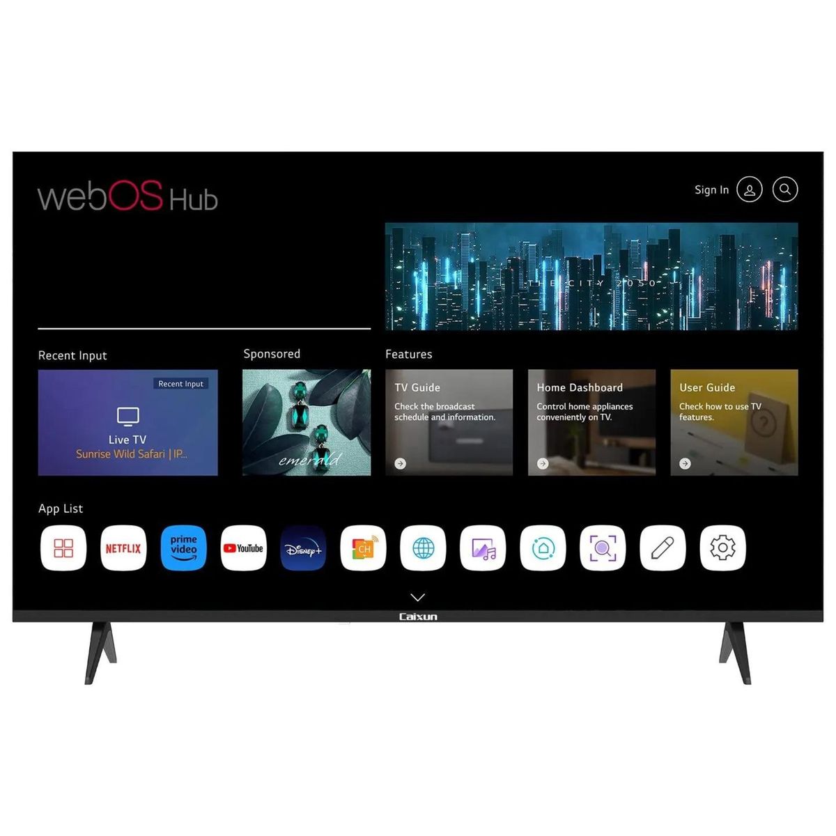 CAIXUN - Televisor Caixun 50 Pulgadas ThinQ IA Ultra HD C50VAUW