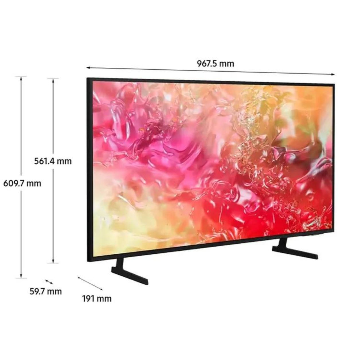 SAMSUNG - Televisor Samsung 43 Pulgadas Crystal 4K UHD Smart Tv 43DU7000